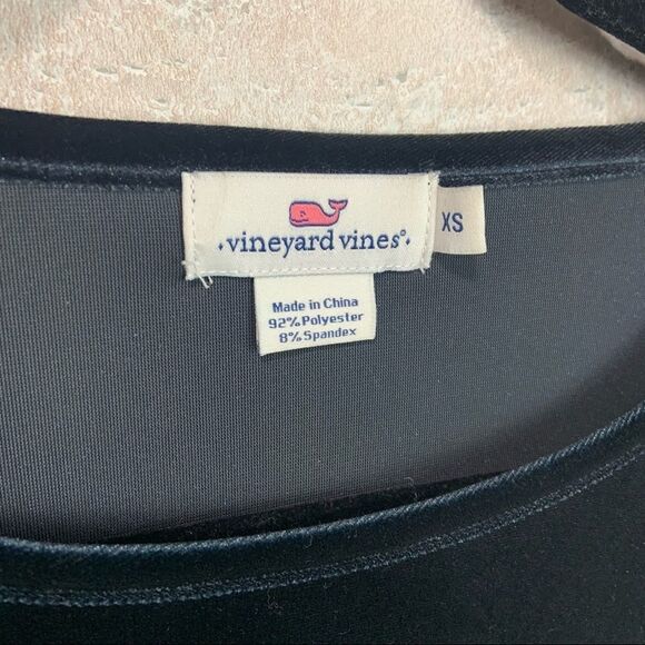 Vineyard Vine Navy Velvet Dress - Picture 3 of 5